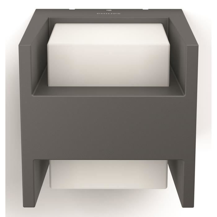 Applique murale - philips - arbour - éclairage extérieur - lumière blanche chaude - étroit - ip44
