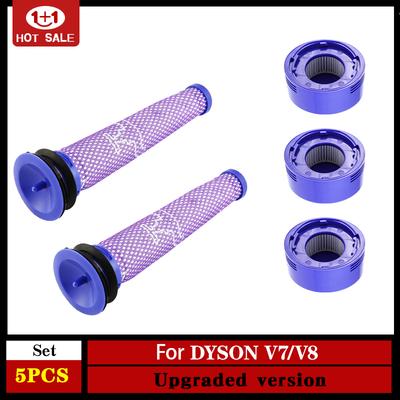 Für Dyson V8 V7 HEPA-Filter Ersatzteile Roboter Staubsauger Vorder- und Rückseite waschbarer Filter Ersatz Reinigungsgerät Zubehör