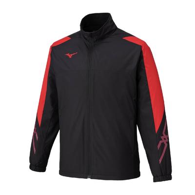 MC Line Breath Thermo Warmer Training Black X Chinese Size L Jacket, Heat-Generating Material, Water-Repellent, Windproof, 32MEC631, Unisex, Red,