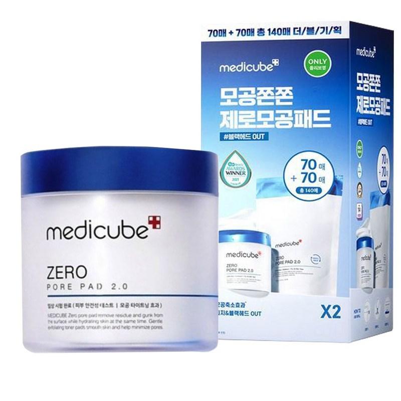 Medicube Zero Pore Pad 2.0 Refill (70 sheets + 70 sheets), 2 pcs