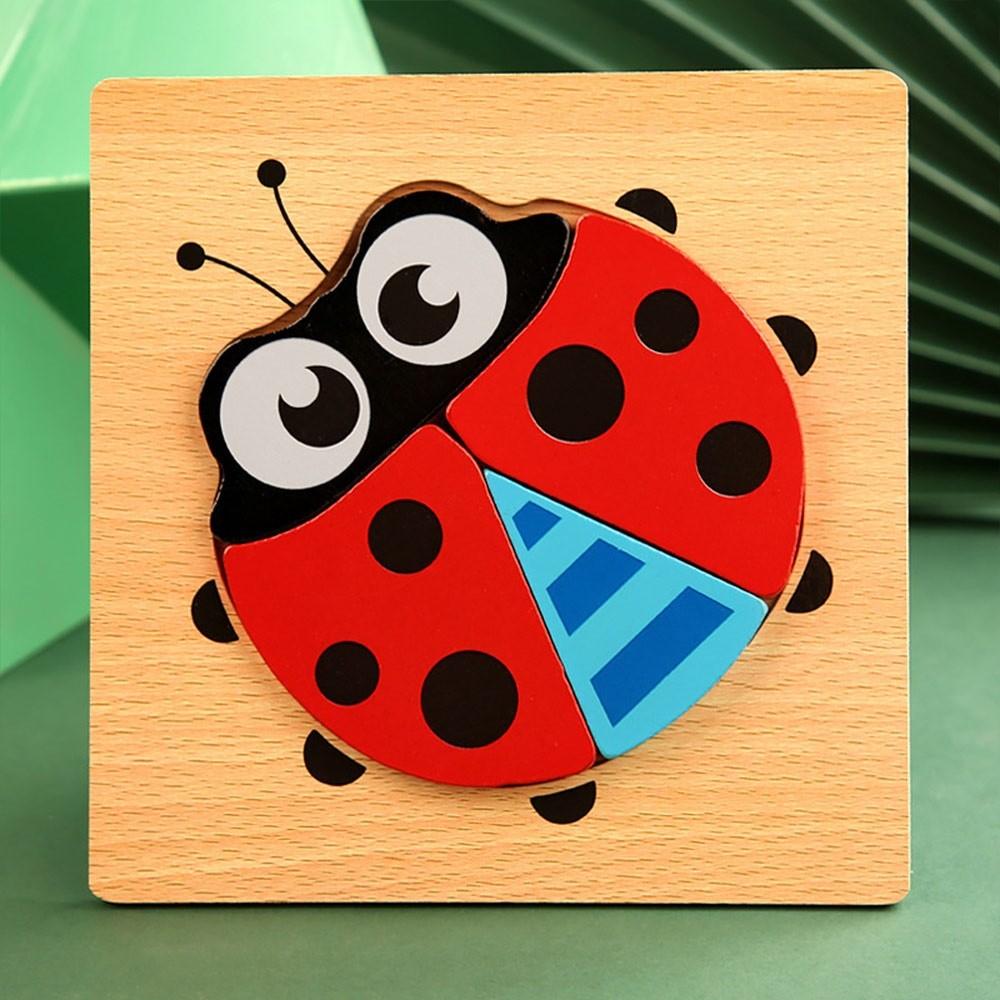 Safe Animals Cognitive Jigsaw Puzzle 3D Intelligence Puzzle Toys Children Educational Toys