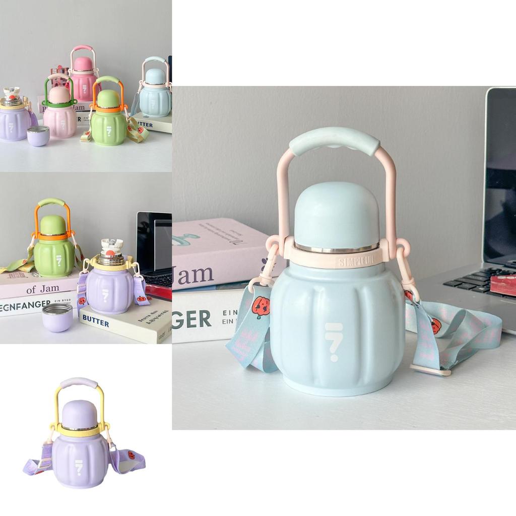 Pumpkin Insulated Travel Mug With Thickened Vacuum Stainless Steel For Home Office Outdoor Use