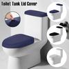 2Pcs Toilet Tank Lid Cover Stretch Velvet Bathroom Toilet Cover Set Soft Comfortable Universal Toilet Cushion Bathroom Accessory