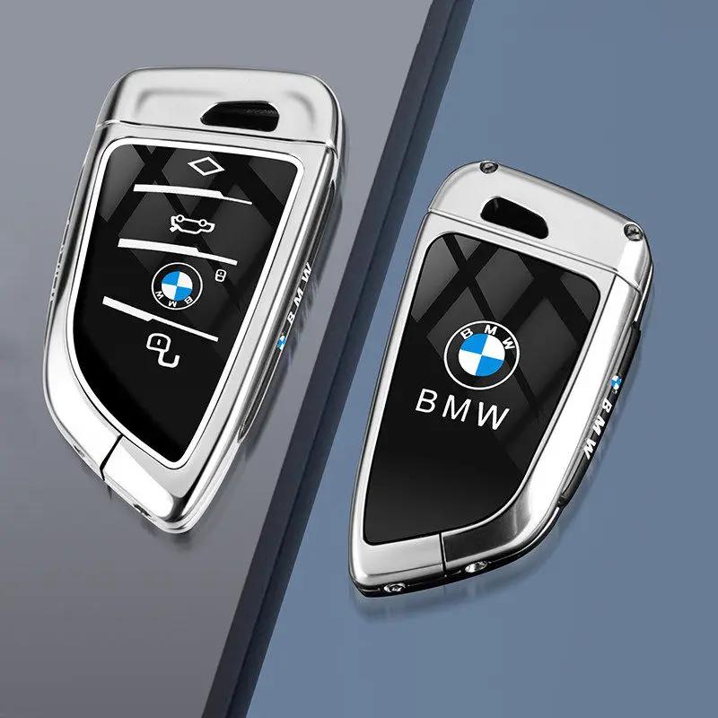 Funda de aleación de Zinc para llave remota de coche, para BMW F10 F20 F30 G20 G30 X1 X3 X5 X6 X7 1 3 5 6 7 G11 F15 F48 M3 M5 FY3