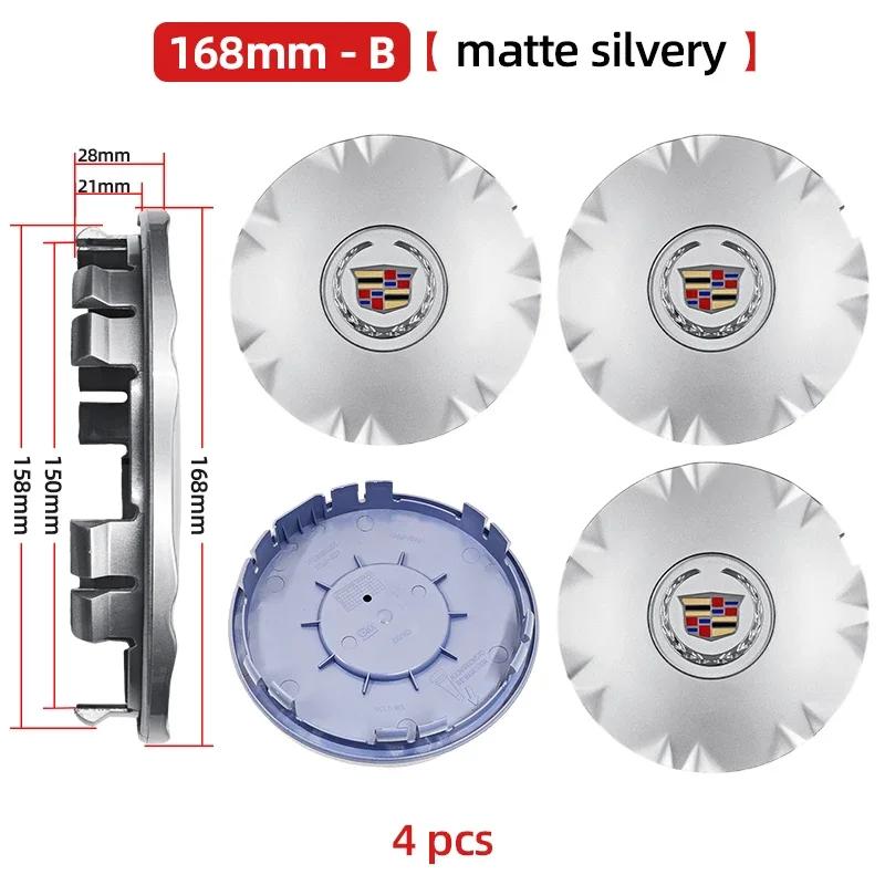 140mm 168mm 200mm 203mm 4pcs Wheel Center Hub Cover Caps Accessories for Cadillac Escalade SRX Auto Tire Emblem Car Styling