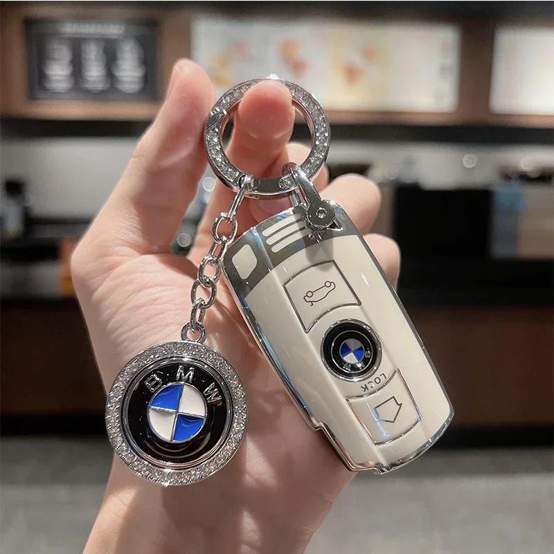 TPU Car Key Case Cover For BMW E90 E87 E70 E61 E60 X5 X6 E88 E89 E82 E71 Keychain Interior Protective Accessories XV1