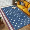 Stars Flag Crystal Velvet Chair Mat Area Rug - Non-Slip, Floor Mat, Office Desk Chair Rugs, Bedroom Decor.Christmas Gift-1106029