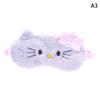 Cute Cartoon Sleeping Eye Mask For Travel Eyeshade Night Breathable Blindfold Slaapmasker Girl'S Heart Plush Kids Gift