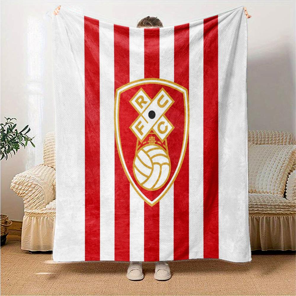 Rotherham United Flannel Blanket, High quality Comfortable for All Seasons, Home Decor, Warmth and Comfort