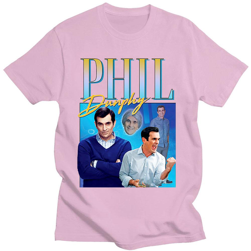 Phil Dunphy 2022 Amerikan TV Dizisi Tişörtleri Harajuku Grafikli Baskılı Kısa Kollu %100 Pamuklu Tişört Oversize Sokak Giyimi Unisex