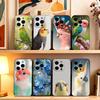 Chubby Cockatiel Parrot Bird Phone Case For iPhone 17, 16,15,14,13,12,11 Plus,Pro Max, Others Soft Black Cover