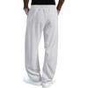 Men's Casual Color Sweatpants with Elastic Waistband Straight Leg Long Pants for Everyday Wear
