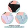 FINETOO Damen-Baumwollhöschen, 3-teilig, weich, gestreift, Damen-Unterhose, solide Mädchen-Slips, sexy weibliche Dessous, M-XL, Komfort-Unterwäsche