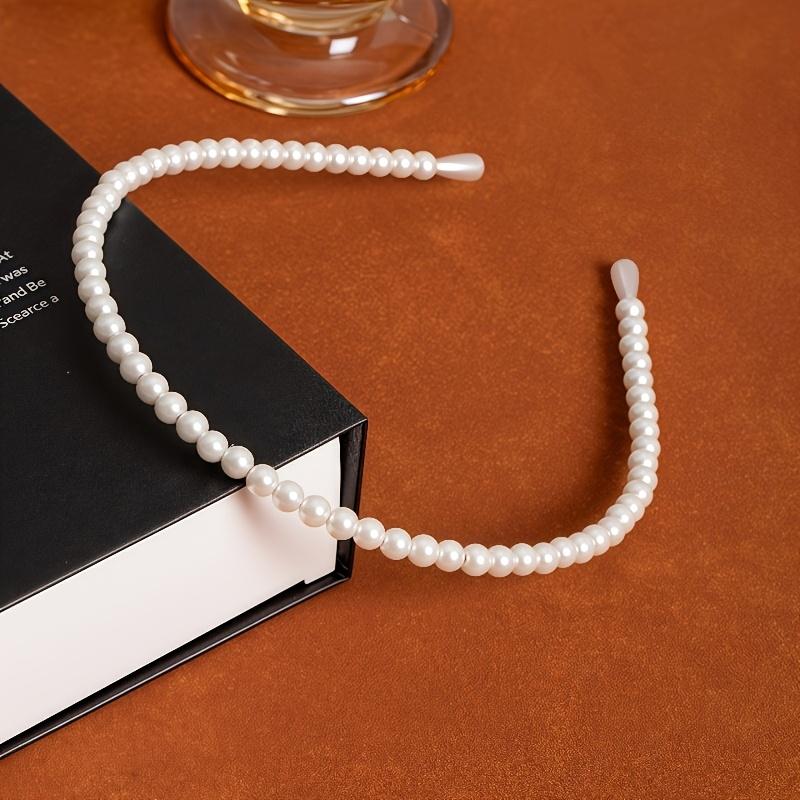 1pc Elegant Imitation Pearl Headband - Minimalist Luxury Style, Women'S Sophisticated Hair Accessory, Perfect for Formal or Casual Occasions