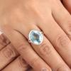 Sky Blue Topaz Gemstone 925 Sterling Silver Handmade Jewelry Designer Ring For Special Occasion RR-80-7