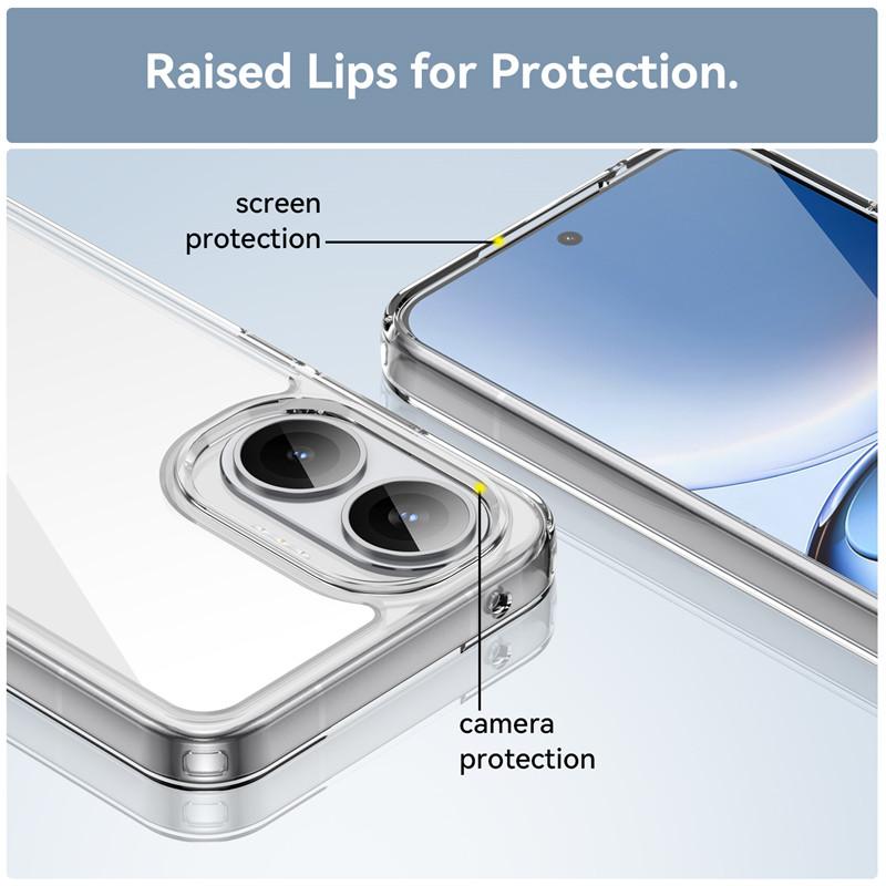 For Xiaomi Poco F7 Case Xiaomi Poco F7 5G Cover Funda TPU Clear PC + Silicone Shockproof Protective Phone Cover Xiaomi Poco F7