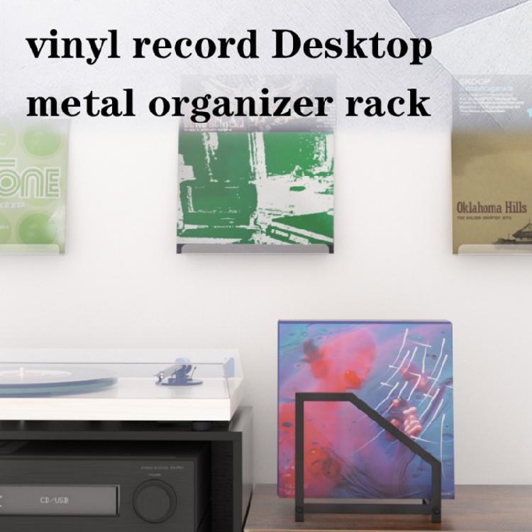 Contemporary Album Storage Unit Metal Frame Multi Degree Organization Structure Dust Resistant Easy Clean Outside