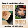 Air Fryer Liners Disposable Airfryer Parchment Paper Non-Stick and Oil Proof Paper Tray Baking Mat Basket Air Fryer Accessories