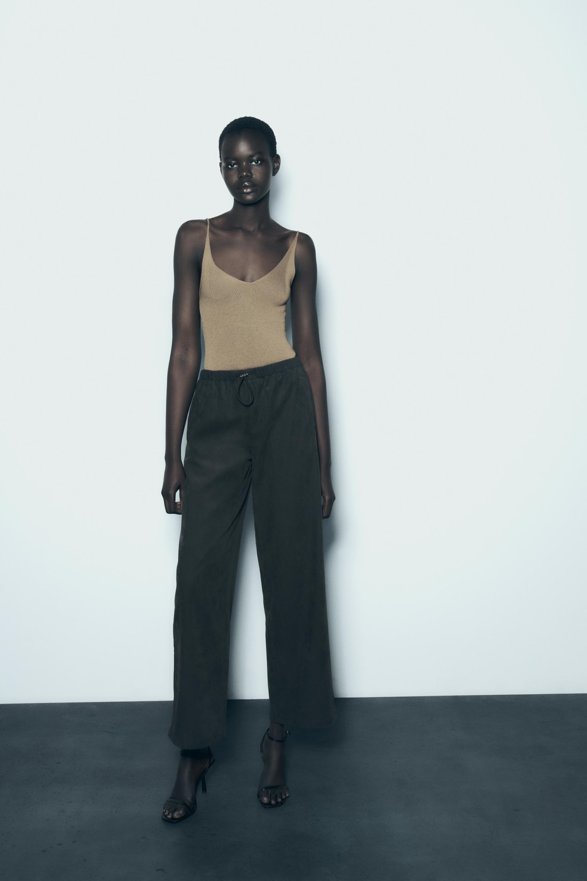 

ШИРОКИЕ БРЮКИ С ЭЛАСТИЧНЫМ ПОЯСОМ