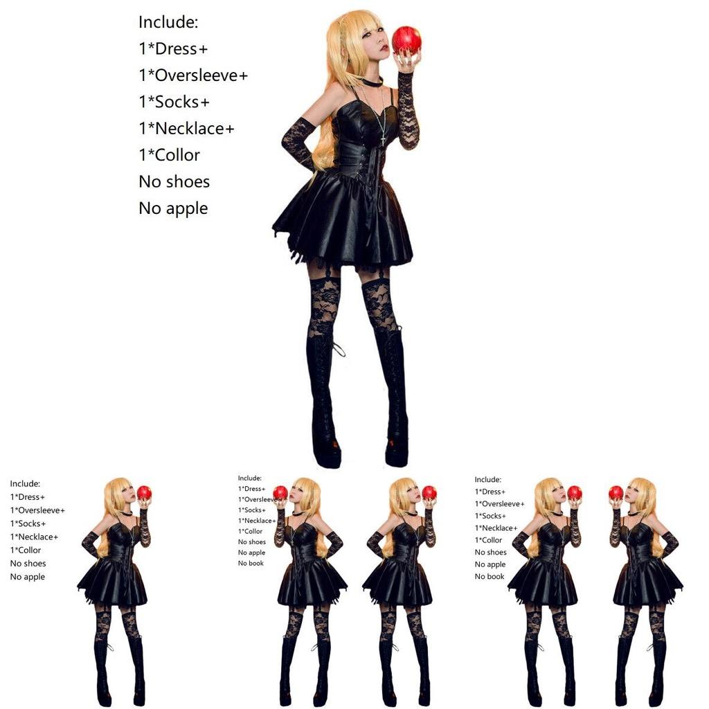 Atemberaubendes Death Note Misa Amane Imitationskleid für Frauen Cosplay Halloween-Outfit