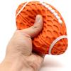 Bite Tough Squeaky Rugby Ball Rubber Dog Molar Toy Indestructible Dog Toy  Teeth Grinding Clean