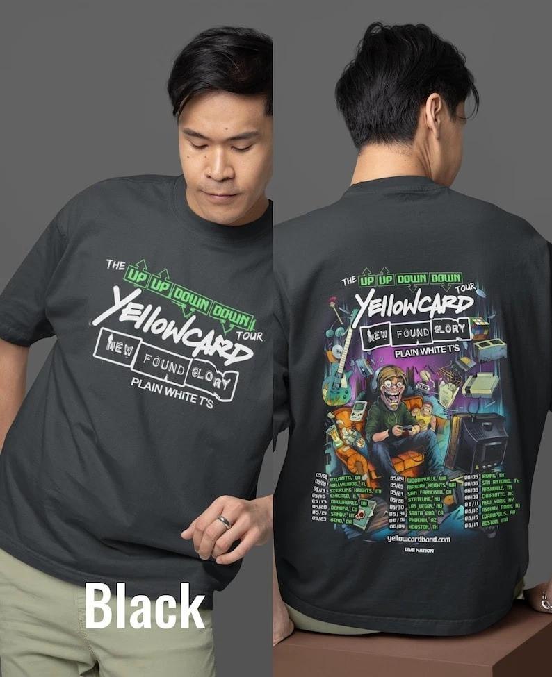 T-shirt Unisex Yellowcard ft New Found Glory band, Yellowcard ft New Found Glory 3XL