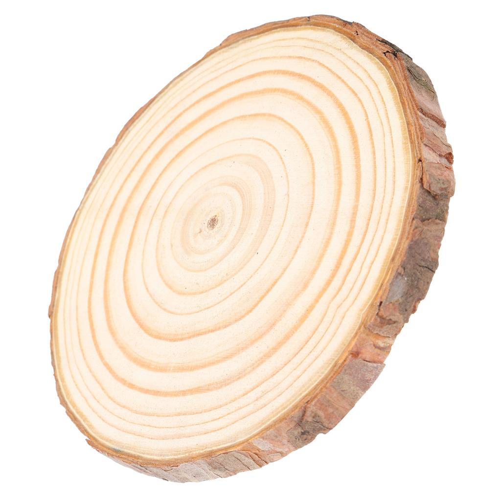 Natural Wood Slices Round Pine Logs DIY Crafts Painting Wedding Festivals Decoration5# 11-12cm