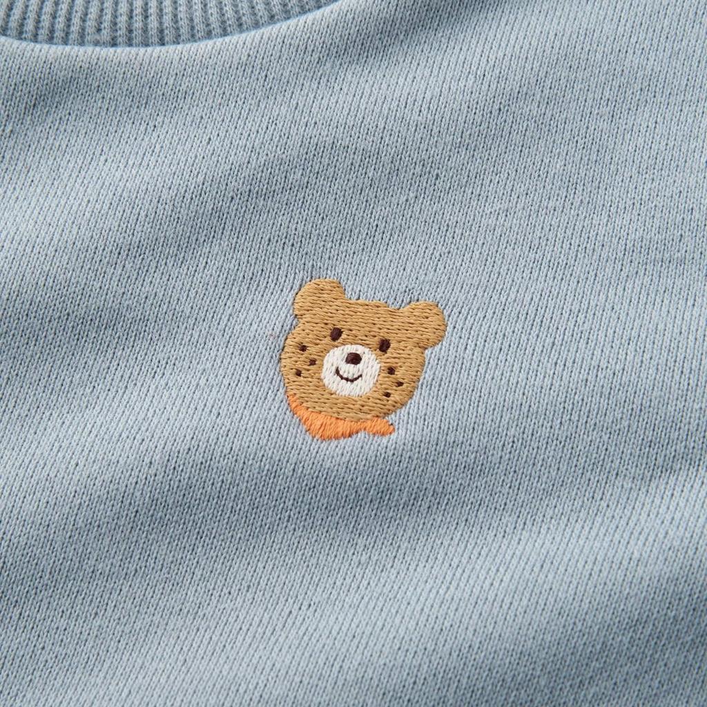 MIKIHOUSE HOT BISCUITS Sweatshirt for Boys and Size Storm Girls, Baby, Kids, 90cm, Blue, 70-5602-688