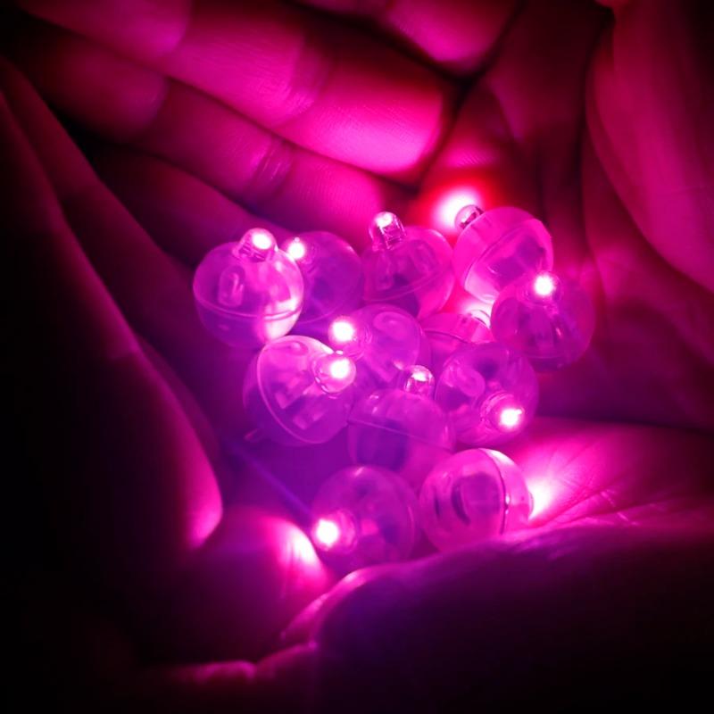 Lot Round LED RGB Flash Ball Lamps Hot Sale New Decoration Balloon Lights Flashlight Ball Lights Seven colors, White, Warm color, Blue, Purple
