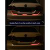 12V 120CM Auto Trunk Light LED Strip Running Brake Reverse Turn Signal Lamp 5050 RGB 72 SMD Waterproof Flowing Light Car Styling