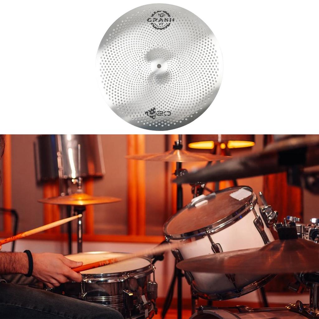 Lavvolum cymbal, stille cymbal, trommeslagerøvelse, cymbal, mute for nybegynnere