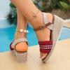 New Platform Wedge Sandals With Straps And Open Toes Fashionable And Casual Open Back Sandal For Womens Summer Sandalias 2026