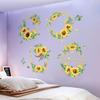 Sunflower Wall Stickers Bedroom Warm Living Room Decoration Stickers Removable Supply Printing
