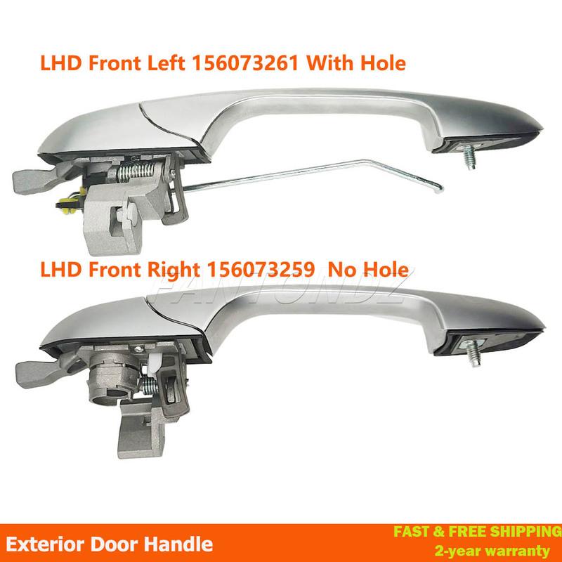 156073261 156073259 Outer Door Handle For Alfa Romeo 147 2000-2010 LHD Exterior Door Handle Front Left Or Right