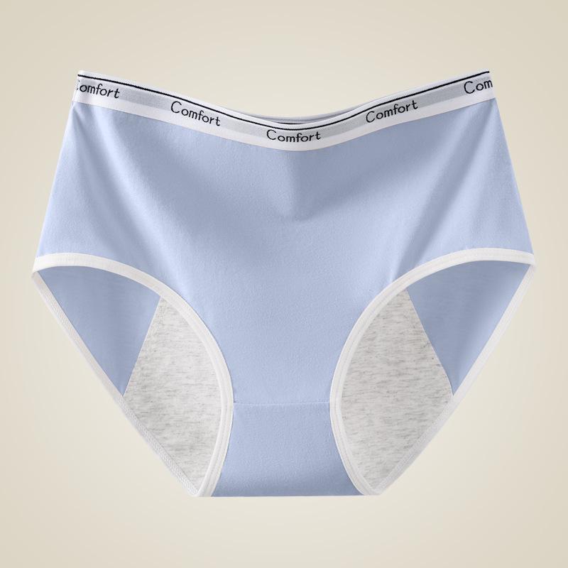 Plus Size Leak-Proof Menstrual Cotton Panties - Antibacterial, 200 Lbs Support, Aunt Sanitary Underwear for Women
