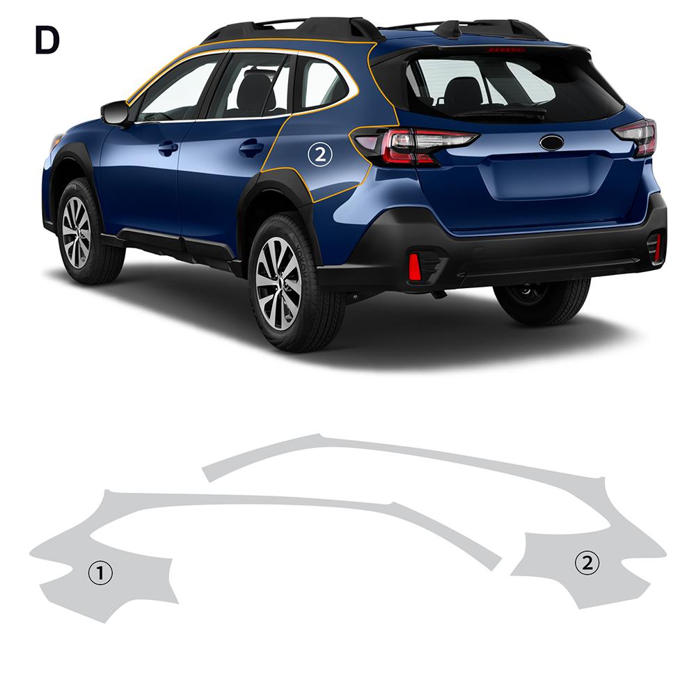 For Subaru Outback 2020 2025 2025 Paint Protection Film Clear Bra PPF Anti Scratch Pre Cut Car Body 0.2MM Film Covers