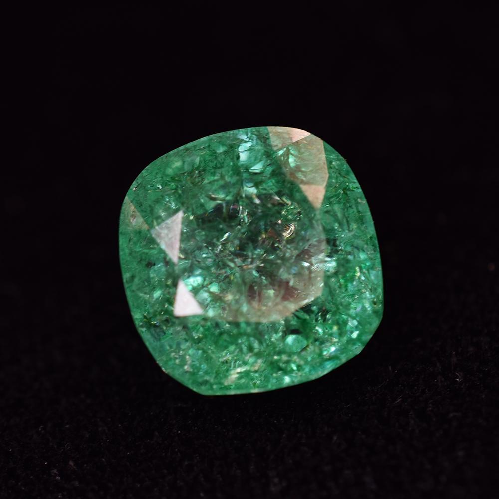 Natural Green Emerald 13.05ct Square Cushion Certified Loose Gemstone