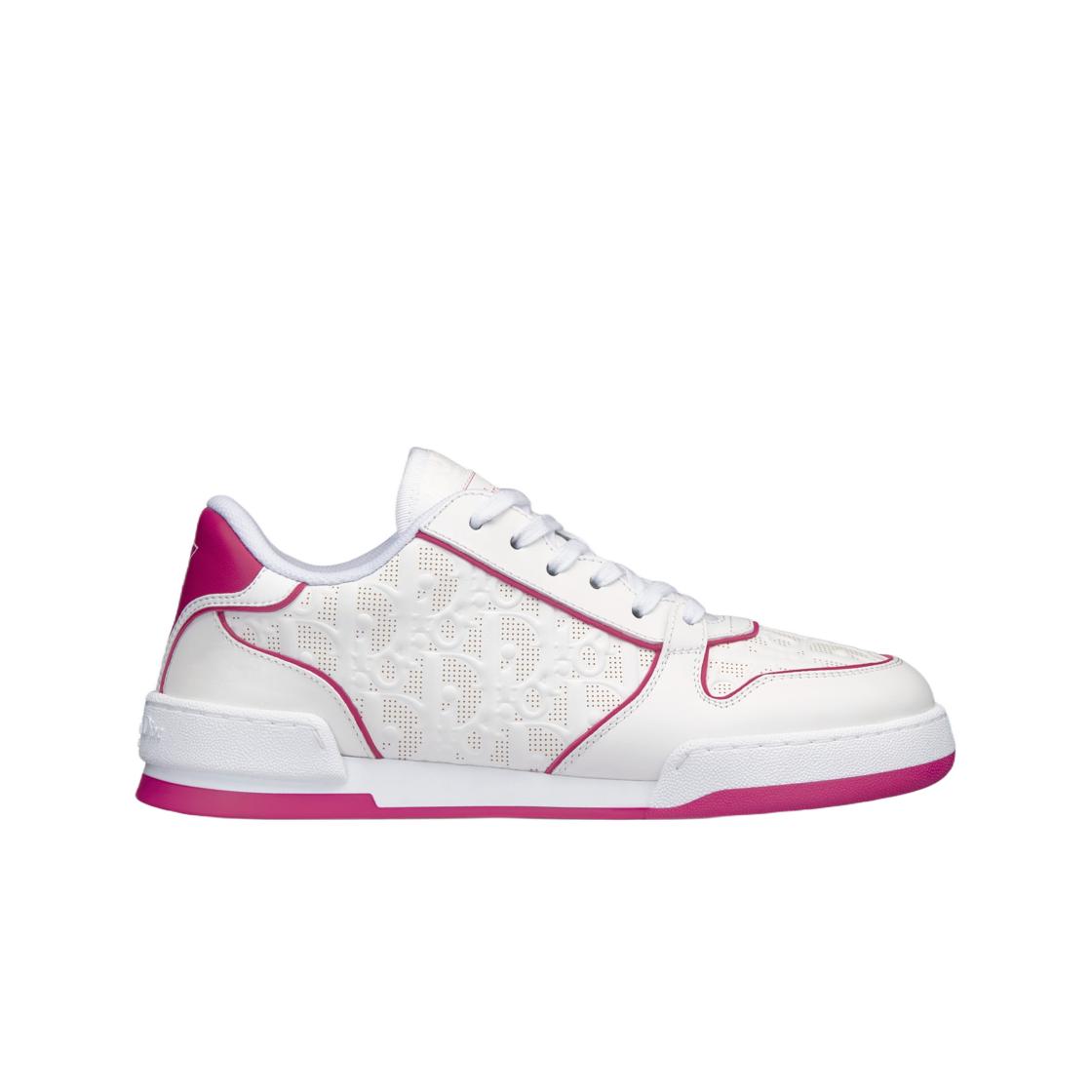 

(w) Dior One Sneakers White Fuchsia Dior Oblique Perforated Calfskin EU 39W