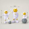 4 szt. Figurka Astronauty Statua Figurka Kosmonauta Rzeźba Zabawka Edukacyjna Dekoracja Biurka Domu Model Astronauty Dla Dzieci Prezent