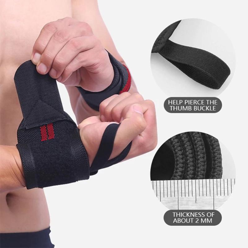 1 Pair Fitness Wrist Support Wristband Gym Weight Lifting Wraps Bandage Sports Wristband