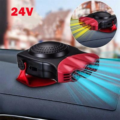 2 In 1 24V 200W Auto Car Heater Portable Heating Fan With Swing-out Handle GL