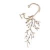 Fashion Jewelry, Versatile Metal Personality Coral Left And Right Asymmetrical Long Earrings Earrings