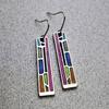 Vintage Mix Color Geometry Dangle Earring For Women  New Bohemian Tribal Hollow Out Metal Floral Long Earrings Jewelry Gifts