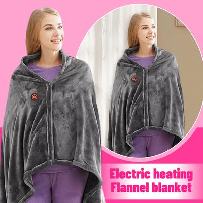 Electric Heated Blanket Flannel Constant Temperature Shawl Electric Heated Blanket