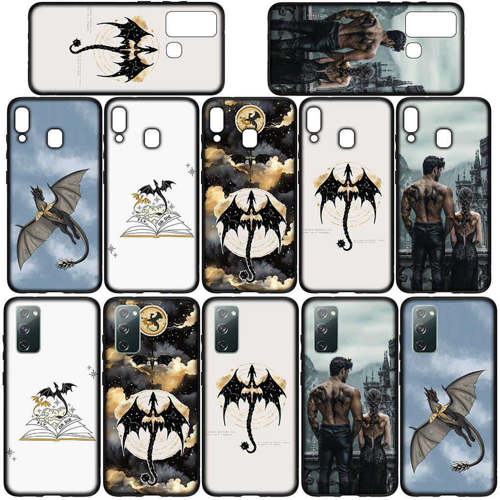 For Samsung Galaxy S25 S24 S23 S22 Ultra FE Plus A17 A37 A57 A56 A55 A06 A16 A15 A36 A26 A35 A05 A25 A54 Phone Case Wallpaper Book Fourth Wing Cover