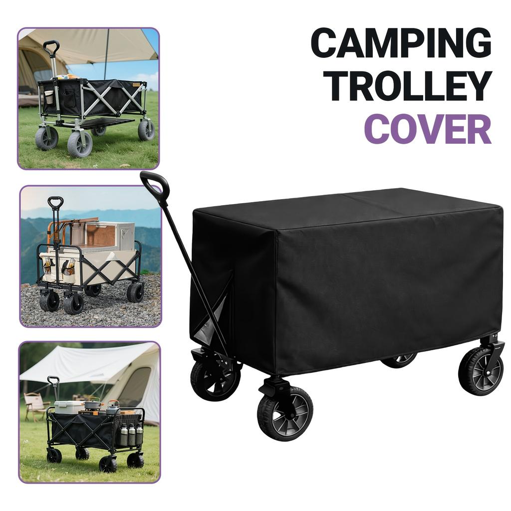 Multifunctional Foldable Cart Cover, Suitable for Most Outdoor Utility Carts. Suitable for Various Weather Conditions.