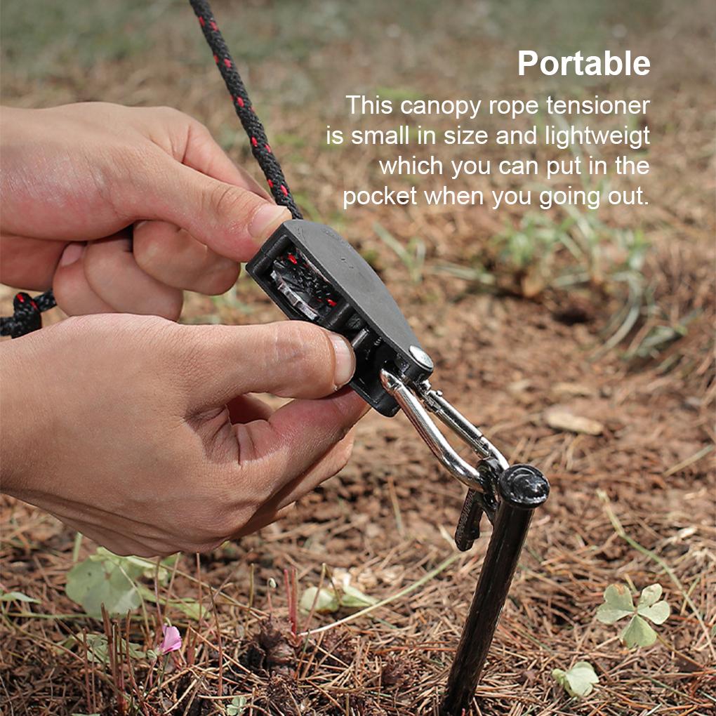 Tent Adjustable Stainless Steel Buckle Tensioners Portable Awning Canopy Tools Ropes Fastener Fishing Backpacking