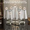 Retractable Cup Holder Rack Plastic Non-slip Bottom Mug Tree Stand for Draining Glass And Sports Bottles 7