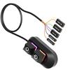 Logo PC Extension Switch 200cm Computer Desktop On/Off Switch Motherboard External Start Extension Cable Key With RGB LED Lights