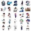 50pcs Q-Version Assassin Wu Liu Qi Stickers: Creative Scissor Seven Notebook DIY Decoration Set